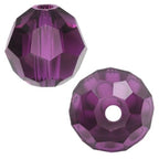 100pcs Adabele Austrian 4mm (0.16 Inch) Small Faceted Loose Round Crystal Beads Amethyst Compatible with 5000 Swarovski Crystals Preciosa SS2R-411 - color: Amethyst, size: 4mm Small (100pcs)
