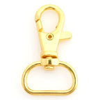 CRAFTMEMORE 3/4 Inch Trigger Snap Hooks Classic Swivel Lobster Claw Clasps Purse Lanyard Clip 20 Pack CSPS (Gold) - color: Gold