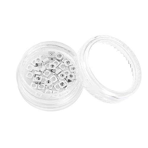 BEADIA Silver Plated Square Spacer Beads 3x1.5mm 50pcs for Jewelry Making Findings Non Tarnish - color: Silver, size: 3x1.5mm Square