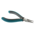 The Beadsmith Simply Modern Chain Nose Pliers, 4.5 inches (114mm) with polished steel head, PVC grip handles and double-leaf springs, tool for jewelry making - size: Chain Nose