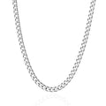 3.5mm/5mm Silver Stainless Steel Cuban Link Chain Necklace Jewelry for Men, 18-26 Inches - size: 20 Inches, style: 5mm-Silver