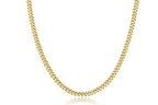 WomenGifts Cuban Link Chain Necklace for Women, Waterproof 14k Gold Silver Plated Chain Choker, Non Tarnish Stainless Steel Jewelry, 3.5/5/6/8/11mm,14/16/18 Inch Thin&Chunky&Thick - color: Gold, style: 5MM-18"