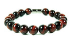 Rose Quartz Bracelet - 8mm Healing Crystal for Love, Unisex - color: 03: Red Tiger, style: F: 8.3-8.7 inches