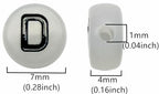 200PCS Letter Beads Glow in The Dark 4x7mm Acrylic Alphabet Letter D Beads for Jewelry Making Bracelet - color: D-200PCS