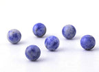 Natural Stone Beads 100pcs 6mm Blue White Sodalite Round Real Stone Beading Loose Gemstone Hole 1mm DIY Charm Smooth Beads for Bracelet Necklace Earrings Jewelry Making (Blue White Sodalite, 6mm) - color: Blue White Sodalite, size: 6mm