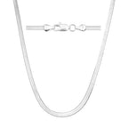 925 Sterling Silver Chain Necklace for Women 16-24 Inch Silver Jewelry Gift - size: 16 Inch, style: Square Snake Chain