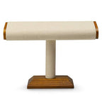 Watch Display Stand Solid Wood Bracelet Watch Organizer T-bar Jewelry Display - color: WHITE T SHAPE DISPLAY