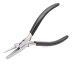 The Beadsmith Round Hollow Nose Plier – 5in Jewelry Wire Looping & Bending Tool with Steel Head, Black PVC Grip & Double Leaf Springs