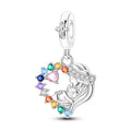 LAZA Charms for Bracelets 925 Sterling Silver Butterfly Summer Travel Ocean Lucky Charm Beads Pendant Jewelry for Women Mom - color: Loving mother hugs baby
