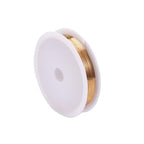 1 Roll 32.8 Feet(10m) 26 Gauge Round Copper Jewelry Bendable Wire Long-Lasting Plated Jewelry Wire Soft Artistic Wires Copper Metal Beading for Jewelry Making Crafts,KC Gold - color: 26 Gauge,KC Gold