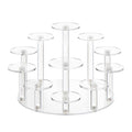 Round Acrylic Jewelry Stand Acrylic Display Riser Stands Dessert Tower Display Tower for Watch,Jewelry,Rings,Earrings,Mini Figurines,Cupcakes(Clear,11Tier) - size: Clear-11 Tier