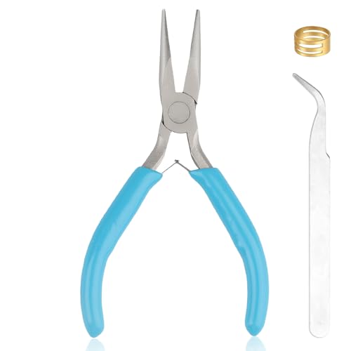 Needle Nose Pliers, Needle/Chain Nose Pliers for Jewelry Making, needle nose pliers for jewelry making - color: Blue-needle Nose Pliers