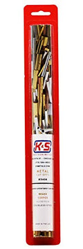 K&S Precision Metals Bundle O'Metal 3408 – Assorted Brass, Copper & Aluminum Cutoffs for DIY Crafts, Jewelry, Modeling, Home Décor, Made in USA