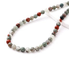 6mm 60pcs DIY Natural African Blood Stone Beads Round Healing Crystal Gemstone Loose Beads for Jewelry Making Handmade Bracelet Necklace - color: African Blood, size: 6mm