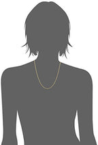 Amazon Essentials Sterling Silver Diamond Cut 14 Inches Rope Chain Necklace - color: Yellow Gold, size: 20"