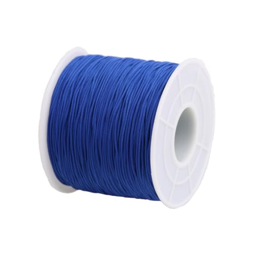 0.5mm 150Yards Nylon String Cord Braided Beading Thread for DIY Crafts Friendship Bracelets Pendant Chinese Lucky Knotting Macrame Necklaces,Jewelry Making (Royal Blue) - color: Royal Blue, size: 0.5MM