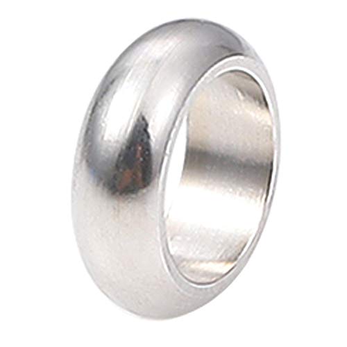 BEADIA Stainless Steel Spacer Beads 6x2mm Rondelle Loose Charm Caps Beads for DIY Jewelry Making 100pcs with 4mm Hole - color: 6x2mm 4mm