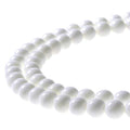 MJDCB 7A Natural Deep Sea White Shells Round Stone Beads for Jewelry Making DIY Bracelet Necklace (4mm) - color: Deep Sea White Shells, size: 4mm