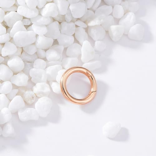 14K Gold Jewelry Clasp Necklace Extender Clasp Bracelet Extension Connector for DIY Necklace Bracelet Anklet Jewelry Making (Style 4-Rose) - size: Style 4-Rose