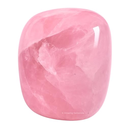 Amazing Gemstone Star Rose Quartz Crystal Tumbled Stones Polished Rocks - Natural Gem Stones for Healing - DIY Crystals for Protection (1 Piece) - color: Star Rose Quartz