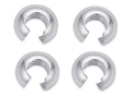 400pcs Crimp Bead Knot Cover End Caps 3mm (0.12 Inch) Small Crimp Cover Sterling Silver Plated Copper Brass for DIY Craft Jewelry Making CF9-3 - color: Silver, size: 3mm (0.12 inch) - 400pcs