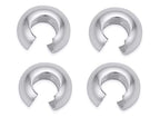 100pcs Crimp Bead Knot Covers 3mm (0.12 Inch) Small End Caps Sterling Silver Plated Copper Brass for DIY Craft Jewelry Making CF9-3 - color: Silver, size: 3mm (0.12 inch) - 100pcs