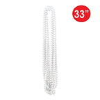 Party Beads - Small Round - size: 12-Pack, style: White (12-Pack)