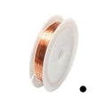 26 Gauge, 99.9% Pure Copper Wire (Round) Dead Soft CDA #110 Made in USA - 25FT by CRAFT WIRE - size: 26 Gauge, style: 25 Feet