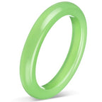 Landical 2.4'' Natural Jade Bracelet for Women Jade Bangle Bracelets with Box Good Luck Bangle Jewelry Gift for Mother - color: Emerald Green