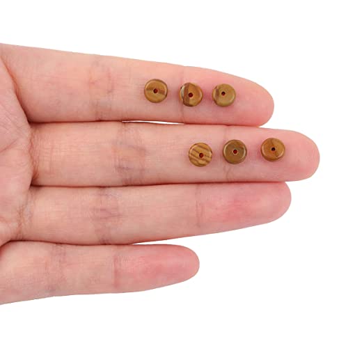 JOE FOREMAN 2x6mm Natural Yellow Wood Texture Jasper Stone Heishi Disc Rondelle Spacer Beads for Jewelry Making Full 15" Strand Energy Stone Healing Power Crystal - color: Yellow Wood Texture Jasper