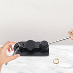 FLYHERO Portable Ring Bender Tool, Jewelry Ring Bending Machine Multi-Functional Rings Bending Maker Kit Jewelry Making Repair Tools for DIY Rings Metals (Black) - color: Black
