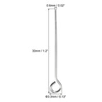 PATIKIL 200Pcs 304 Stainless Steel Jewelry Eye Pins 30mm 22 Gauge Silver Open Eye Pins for Jewelry Making DIY Craft Necklaces Bracelets Earrings - color: Silver, size: 30mm