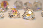 24pcs Adabele Austrian 8mm Faceted Teardrop Loose Crystal Beads Clear AB Compatible with 5500 Swarovski Crystals Preciosa SST-802 - color: Crystal Ab, size: 8mm x 6mm - 24pcs