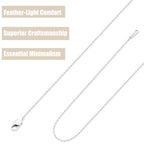 Gacimy Chain Necklace for Women, 14K Gold Plated/Silver Tone Cable Chain for Women, 1.1/1.3mm Thin Dainty Necklace Chains 16-24 Inch - size: 18 Inches, style: 1.3mm Silver