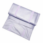 UnionPlus Travel Jewelry Roll, Faux Leather Necklaces Organizer Bag, Elastic Band and Anti-winding, Lavender Violet - color: Leather Lavender Violet, size: Medium