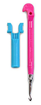 Rainbow Loom Tail Upgrade Kit - Metal Hook - Pink - color: Pink