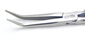 Needle Nose Pliers 8''-| schmitz 4914HS22 - bent, very long and strong, serrated jaws - ESD Dissipative - Hightech tool for professionals - Made in Germany - Solingen