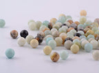 Natural Stone Beads 100pcs 10mm Amazonite Stone Round Genuine Real Stone Beading Loose Gemstone Hole Size 1mm DIY Smooth Beads for Bracelet Necklace Earrings Jewelry Making (Amazonite Green, 10mm) - color: Amazonite Green, size: 10mm