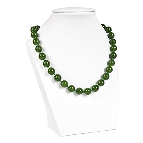 Necklaces, Pendants, 18" 36" 50" 8/10Mm Brazilian Green Jade Gemstones Round Beads Necklace Aa - (Length (Inches):18", Size:8Mm)