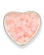 8mm Glass Beads 46PCS Glass Beads for Jewelry Making Charm Round Loose Bead for Bracelet Making Kit (Pink Glass) - color: Pink Glass