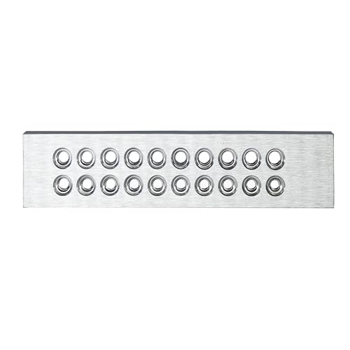 Jewelry Wire Drawplate Carbide Steel Round Draw Plate for Jewelry Wire Making (5.1-7.0mm, 20 Holes) - size: 5.1-7.0mm, 20 Holes