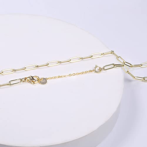 14K Gold Necklace Extenders 925 Sterling Silver Necklace Bracelet Ankle Extender Chain Extensions for Jewelry Making（2 3 4 inch） - style: 14K Gold-Round Tag