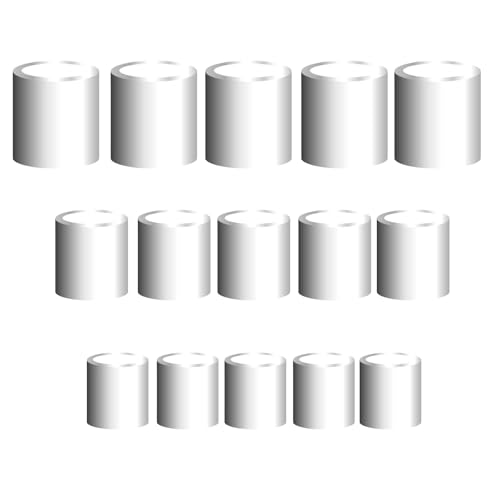15Pcs Sterling Silver Beads Crimp Jewelry Findings for Making Supplies Spacer Bead Covers in 1.2mm 1.5mm 2mm Sizes Crimping End Stopper Tube Beads for DIY Bracelet 1.2/1.5/2mm Hole Craft - color: 15PCS, size: 1.2/1.5/2MM