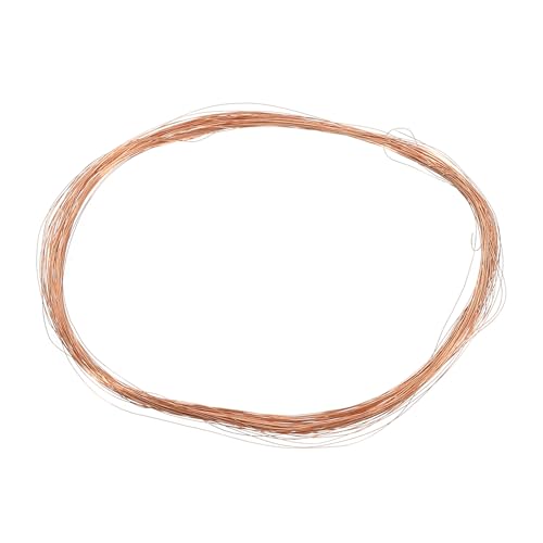PATIKIL 33 Feet Solid Bare Copper Wire, 40 Gauge 99.9% Pure Copper Wire 0.08mm Soft Beading Wire Metal Plant Stem Ties for Jewelry Craft (10m) - size: 0.08mmx10m