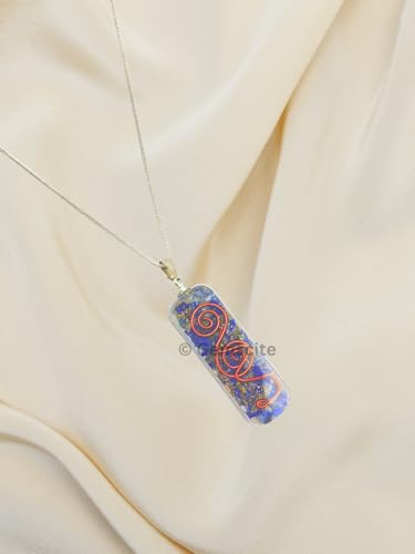 Crystal Necklace Pendant for Women Men - Orgone Necklace Pendant of Healing Crystal for Protection-Spiritual Jewelry - color: Lapis Lazuli