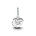 Mother Heart Charms for Bracelets Love Mom Flowers Charm Jewellery for Women - style: Double Heart Mother Charms