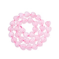 Fashewelry 42pcs Polished Heart Natural Rose Quartz Stone Beads Tumbled Chakra Gemstone Beads Crystal Healing Drilled Loose Beads for Earring Bracelet Necklace Jewelry Making - color: Rose Quartz, 10x10mm