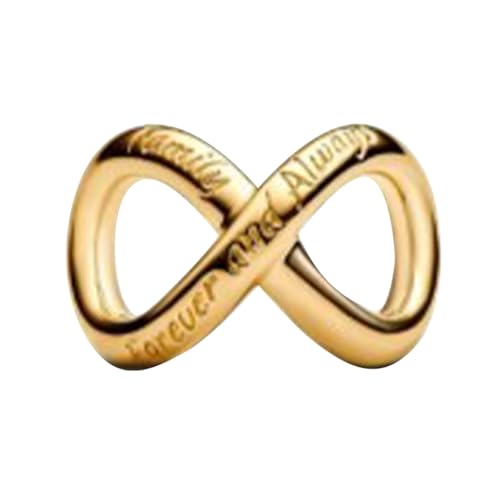 925 Sterling Silver Charms for Bracelets Gold Love and Heart Charms Cherry Blossom Dangle Beads Jewelry for Women - color: Gold Infinity Love