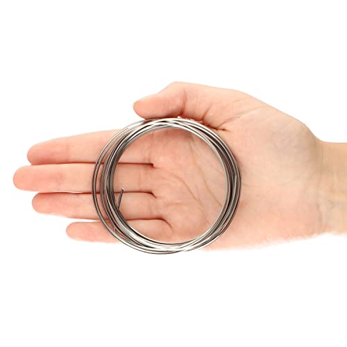 The Beadsmith Square Craft Wire - Medium Temper Beading Wire, Titanium Color, 18 Gauge, 4 Yards - color: Titanium, size: 18 Gauge, 4 Yard Coil