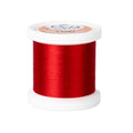 YLI Threads Silk Thread – 100 wt Fine Japanese Silk for Appliqué, EPP, and Quilting - Bright Red - color: Bright Red